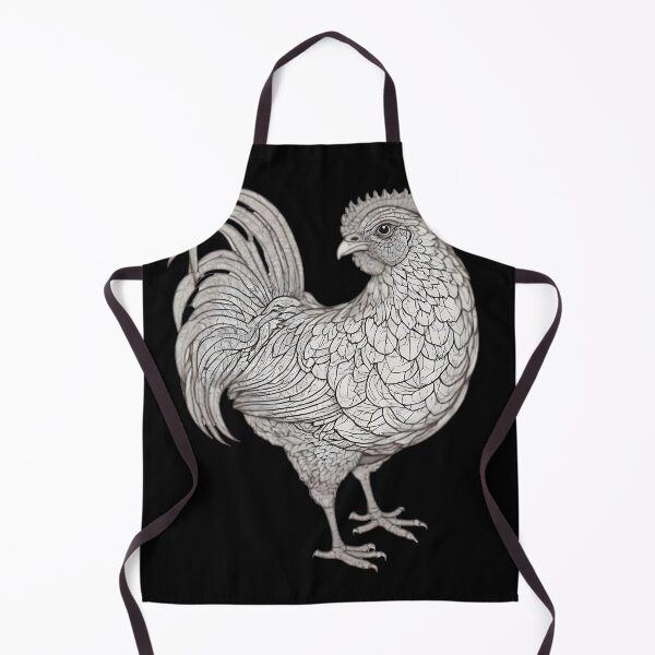 Item preview, Monochrome gamefowl, cute chicken, poultry lover designed and sold by Merchattack.