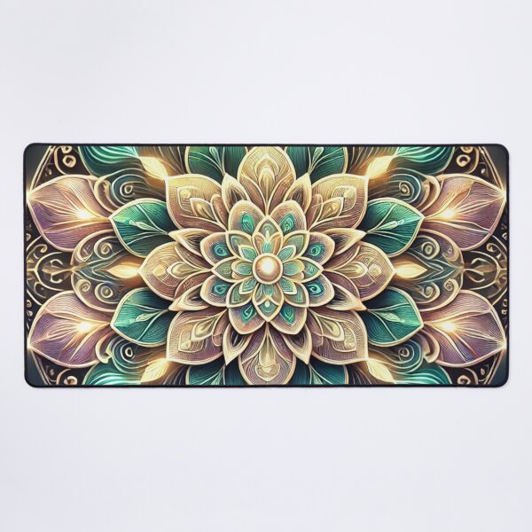 Item preview, Majestic Mandala with Glowing Petals designed and sold by TeslaSt0re.