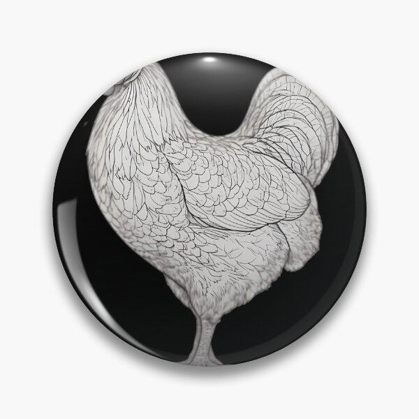 Item preview, Monochrome gamefowl, cute chicken, poultry lover designed and sold by Merchattack.