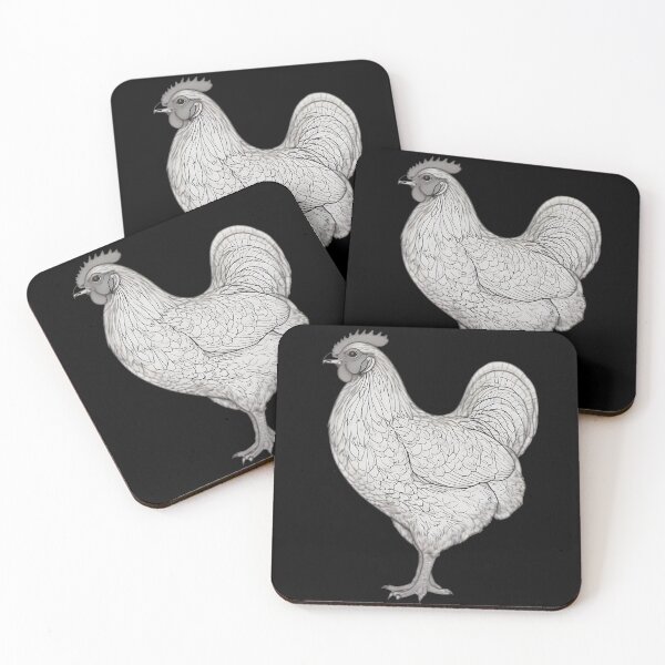 Item preview, Monochrome gamefowl, cute chicken, poultry lover designed and sold by Merchattack.
