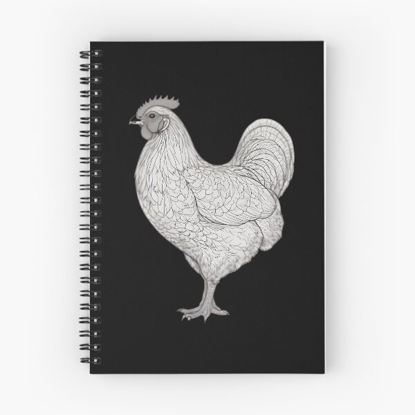 Item preview, Monochrome gamefowl, cute chicken, poultry lover designed and sold by Merchattack.