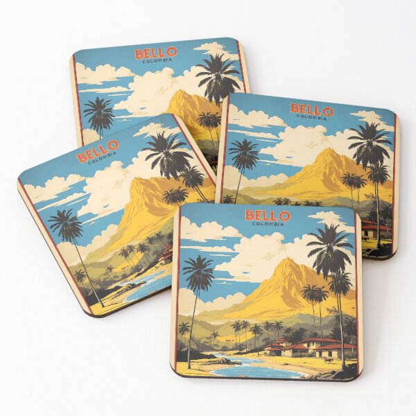 Item preview, Bello Colombia Retro Vintage Poster Tourism  designed and sold by TravelersGems.