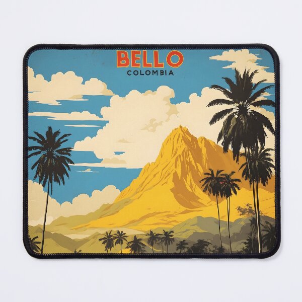 Item preview, Bello Colombia Retro Vintage Poster Tourism  designed and sold by TravelersGems.