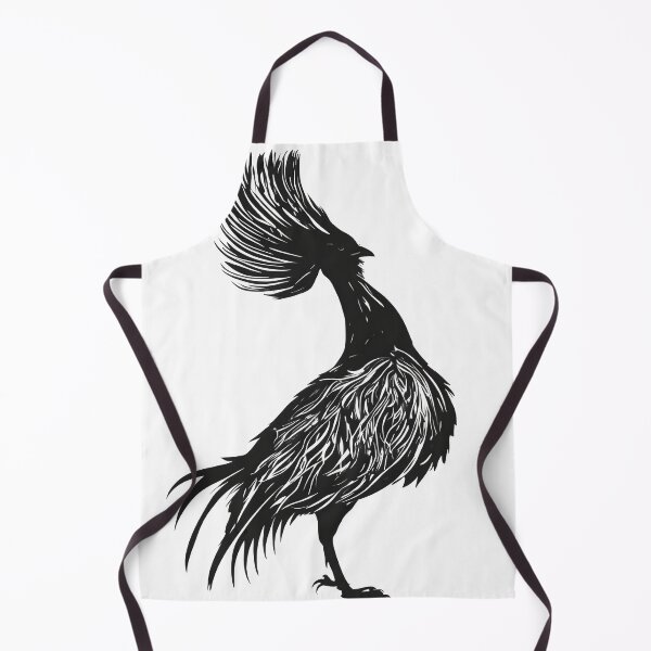 Item preview, Black monochrome gamefowl, cute chicken, poultry lover designed and sold by Merchattack.