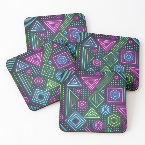 Item preview, Modern Neon Geometric Shapes designed and sold by TeslaSt0re.