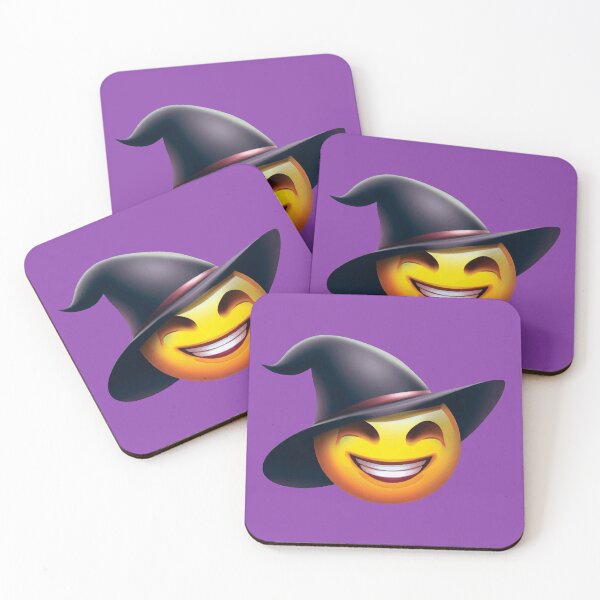 Item preview, Smiling Witch Emoji Halloween Design designed and sold by ZetaDream.