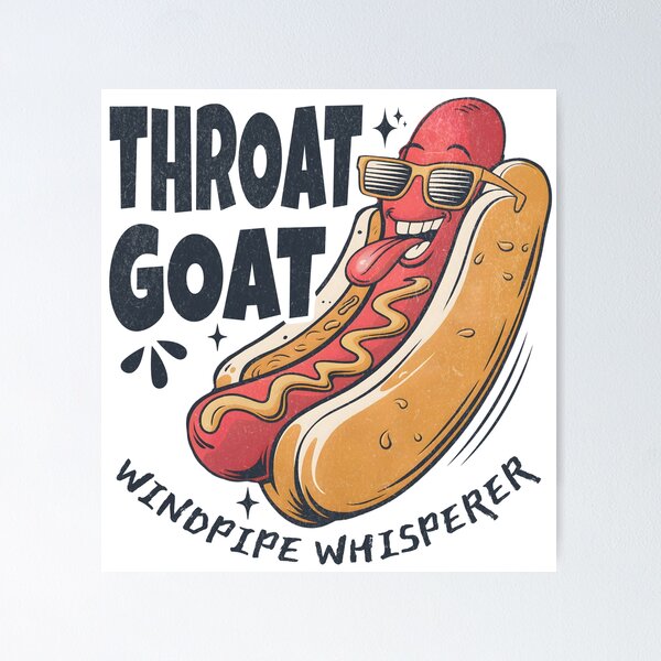 Item preview, Throat Goat - Hotdog designed and sold by BeansterNL.