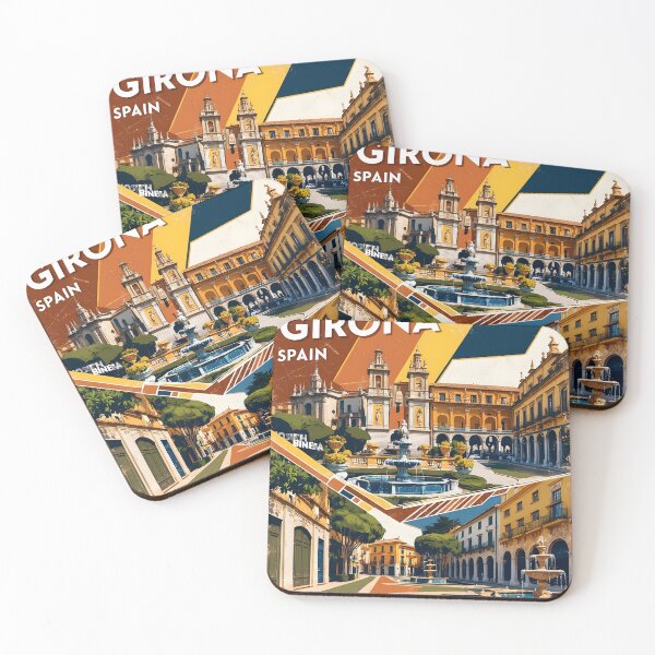 Item preview, Girona Spain Vintage Travel Tourism designed and sold by TravelersGems.