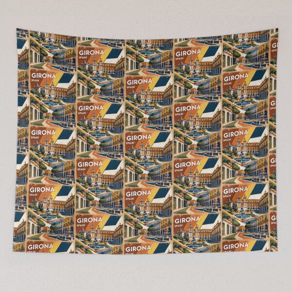 Item preview, Girona Spain Vintage Travel Tourism designed and sold by TravelersGems.
