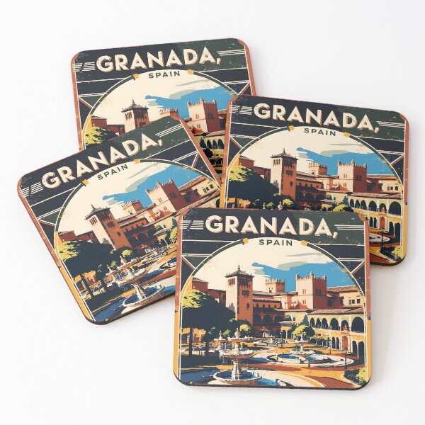Item preview, Granada Spain Vintage Travel Tourism designed and sold by TravelersGems.