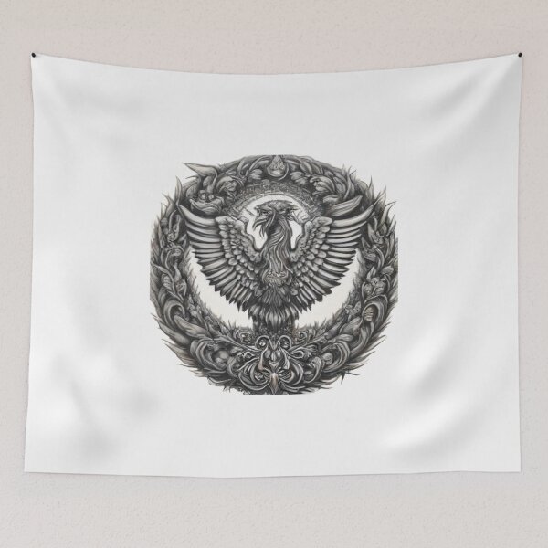 Item preview, A striking modern tattoo design of a phoenix designed and sold by idizayilstore.