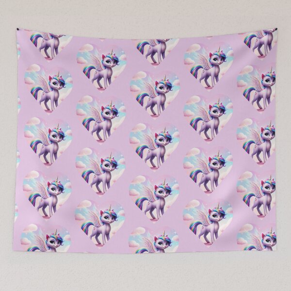 Item preview, Heart Dreamy Rainbow Unicorn Cat designed and sold by Awesomefamily.