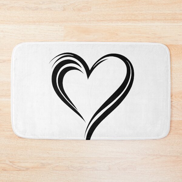 Item preview, Sophisticated Black Line Heart Design - Clean and Elegant Heart Illustration for Modern and Romantic Decor designed and sold by UniGift.