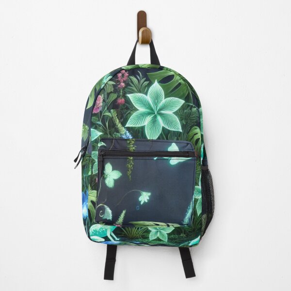 Item preview, Bioluminescent Jungle with Glowing Flora designed and sold by TeslaSt0re.