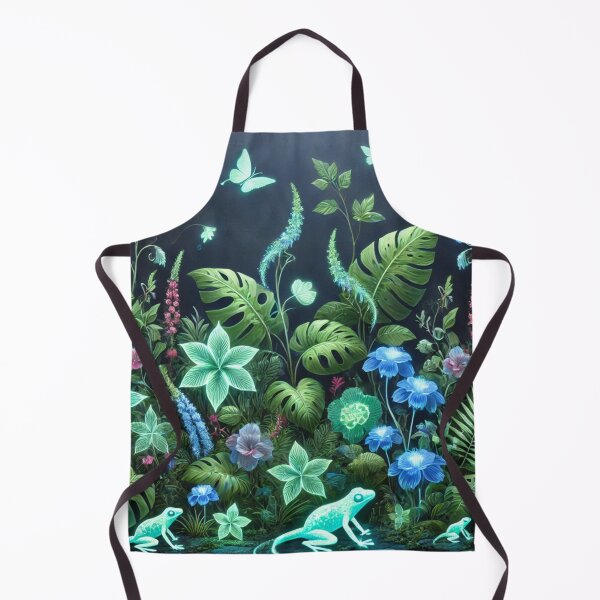 Item preview, Bioluminescent Jungle with Glowing Flora designed and sold by TeslaSt0re.
