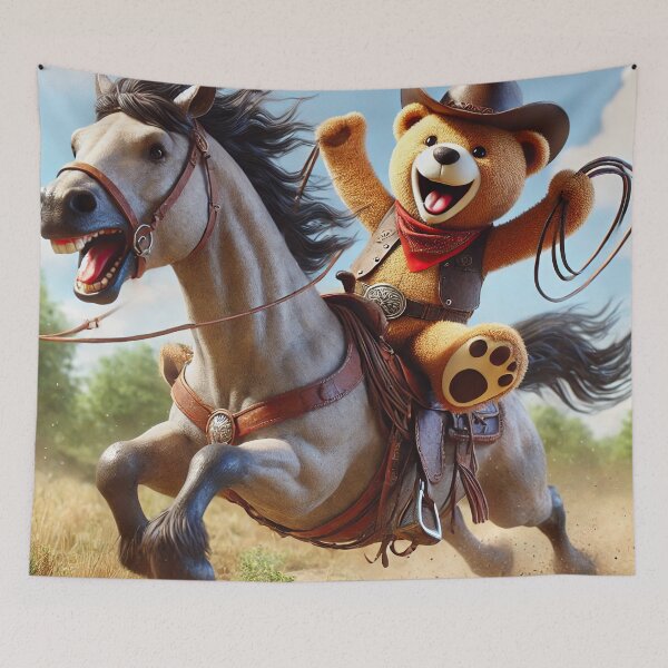 Item preview, Teddy bear on horse designed and sold by Osintown.