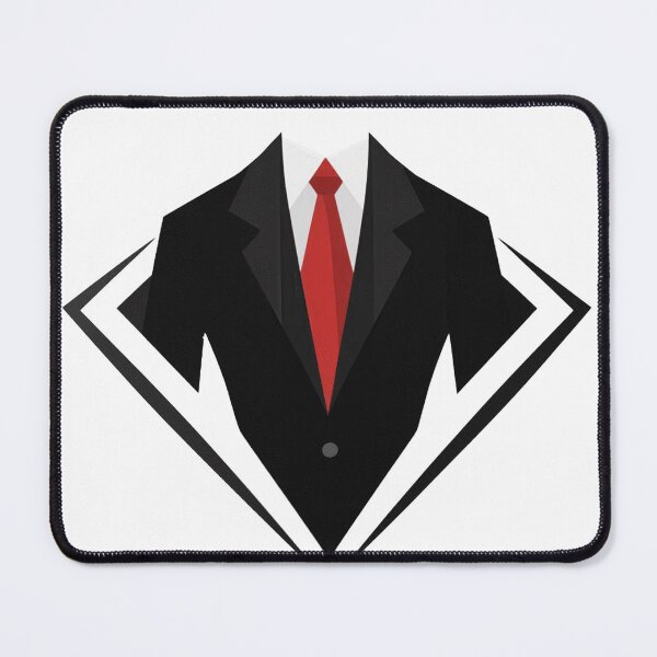 Item preview, "Sleek Elegance: Black Suit & Red Tie Logo Collection" designed and sold by Pearlsiwa.
