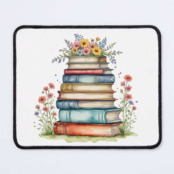 Item preview, Books with Flowers designed and sold by J Michelle Designs.