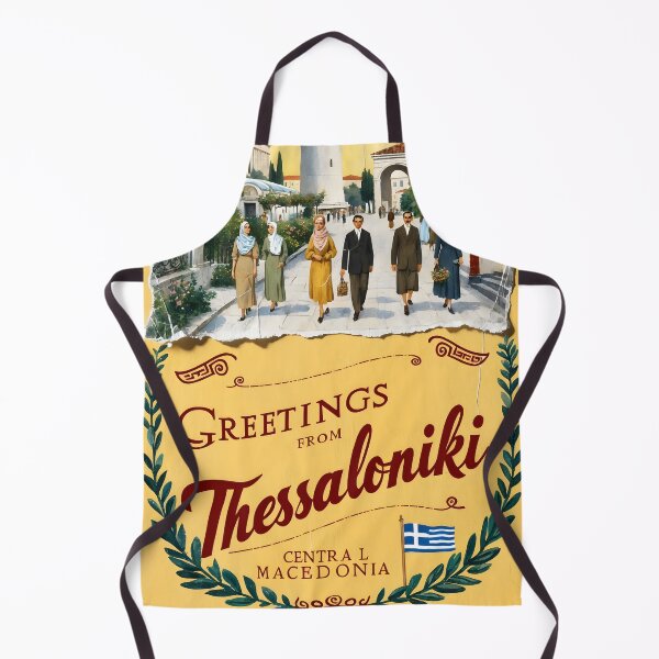 Item preview, Thessaloniki Central Macedonia Greece Postcard Vintage Retro Travel Vintage designed and sold by TravelPostcardGems.
