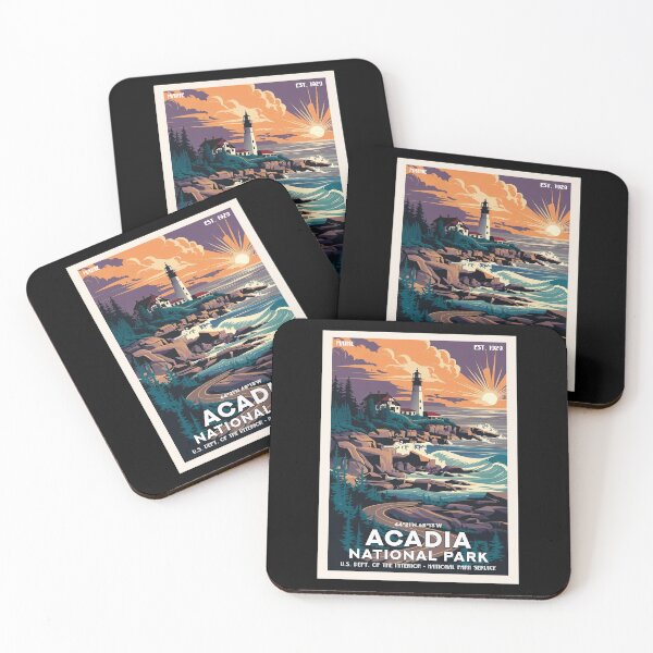 Item preview, Acadia National Park, Vintage Travel designed and sold by PinkandP.