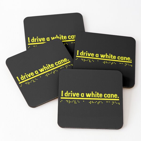 Item preview, I drive a white cane. - Yellow  designed and sold by Bad Zombie .