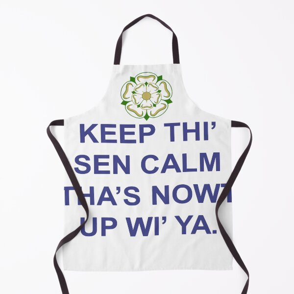 Item preview, Keep Thi Sen Calm Thas Nowt Up Wi Ya Blue Text designed and sold by taiche.