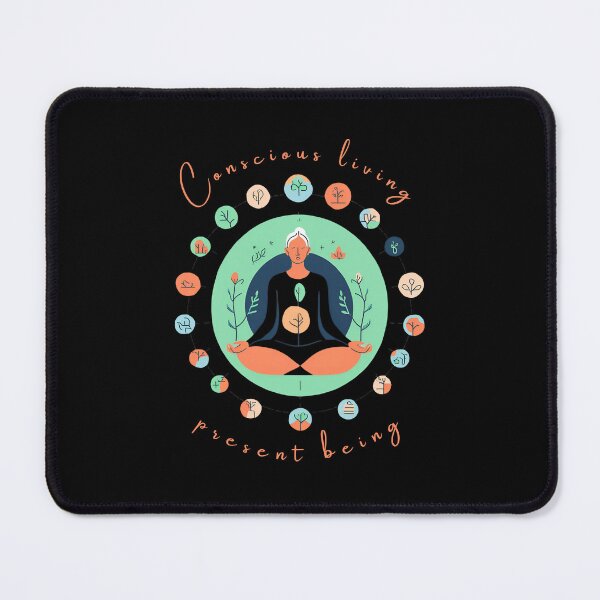 Item preview, conscious living present being  designed and sold by ZenAuraBoutique.
