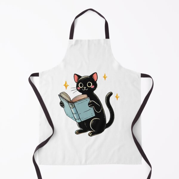 Item preview, Adorable Black Cat Reading Book designed and sold by ZAIKY DREAMS.