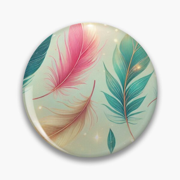 Item preview, Whimsical Floating Feathers with Neon Glow designed and sold by TeslaSt0re.