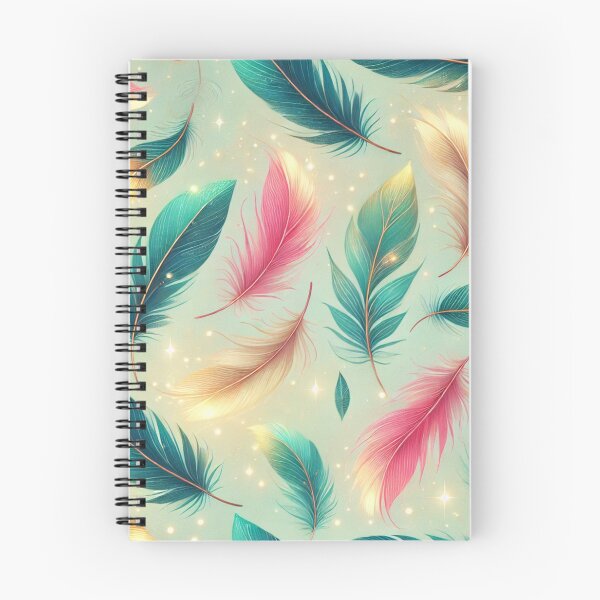 Item preview, Whimsical Floating Feathers with Neon Glow designed and sold by TeslaSt0re.