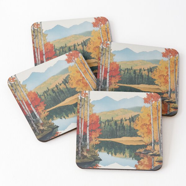 Item preview, Autumn Birches by a Serene Lake Dunmore  designed and sold by Studio Axis.