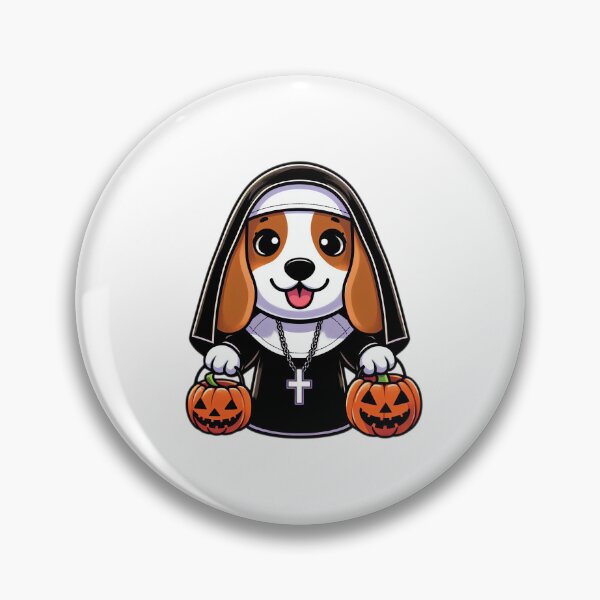 Item preview, Halloween Beagle Nun designed and sold by EpicPaws.