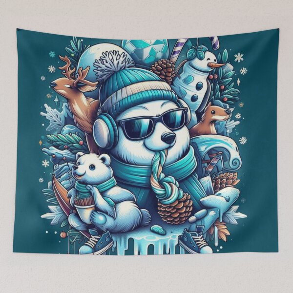 Item preview, Polar Bear Holiday Vibes designed and sold by TheShadow30.
