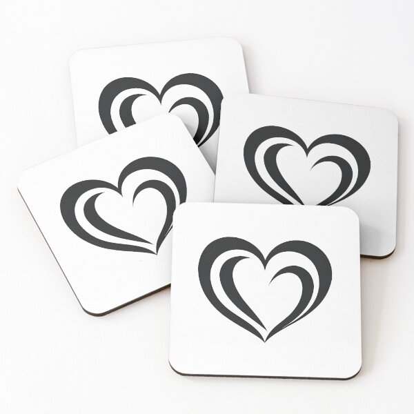 Item preview, Minimalist Black Line Art Heart - Elegantly Simple Heart Design in Bold Black for a Chic and Timeless Appeal designed and sold by UniGift.
