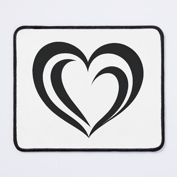 Item preview, Minimalist Black Line Art Heart - Elegantly Simple Heart Design in Bold Black for a Chic and Timeless Appeal designed and sold by UniGift.