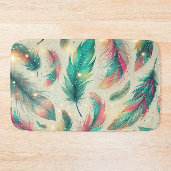 Item preview, Whimsical Floating Feathers with Radiant Glow designed and sold by TeslaSt0re.