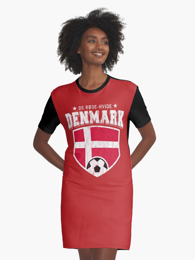 Men's Red Denmark National Team Fan Raglan T-Shirt