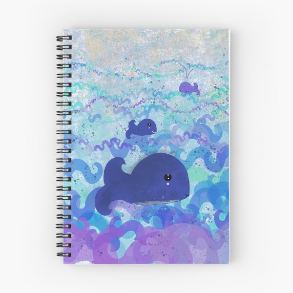 Item preview, Aiden the whale - cute blue whale storybook art designed and sold by Thecraftbus.