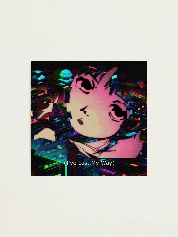 シリアルエクスペリメンツレイン Serial Experiments Lain Photographic Print By Liizardlord Redbubble