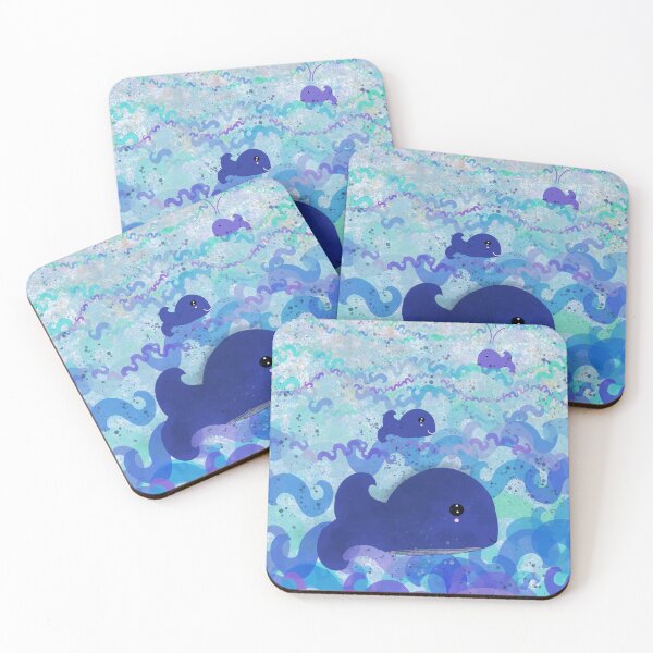 Item preview, Aiden the whale - cute blue whale storybook art designed and sold by Thecraftbus.