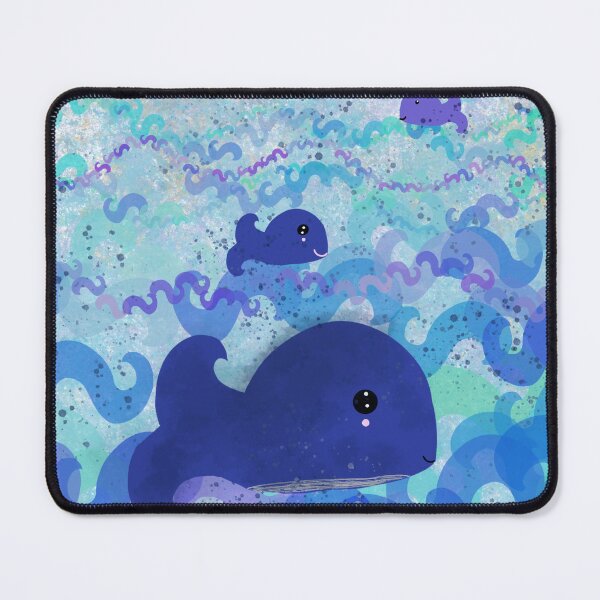 Item preview, Aiden the whale - cute blue whale storybook art designed and sold by Thecraftbus.