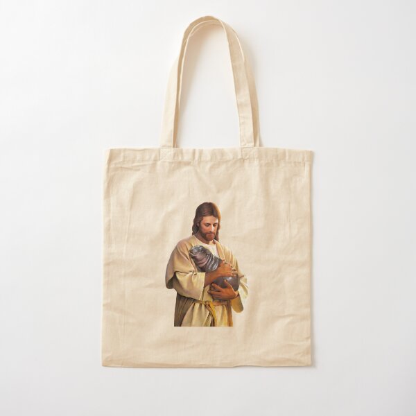 Item preview, Jesus Carrying Moo Deng designed and sold by CreatureHouse95.