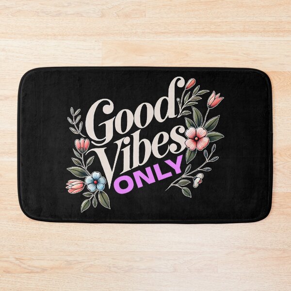 Item preview, Soft colored Good vibes only flowers designed and sold by CharmSpell.
