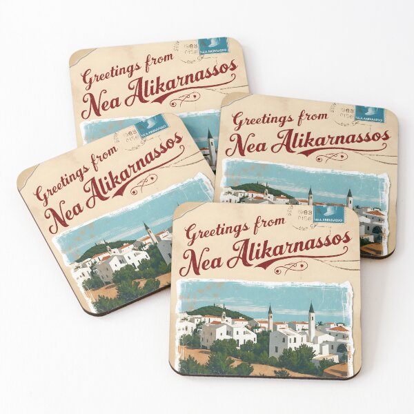 Item preview, Nea Alikarnassos Crete Greece Postcard Vintage Retro Travel Vintage designed and sold by TravelPostcardGems.