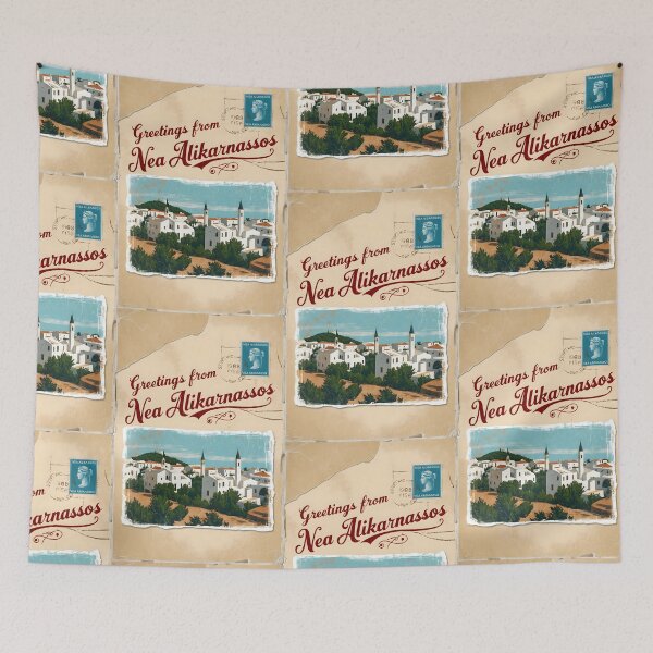 Item preview, Nea Alikarnassos Crete Greece Postcard Vintage Retro Travel Vintage designed and sold by TravelPostcardGems.