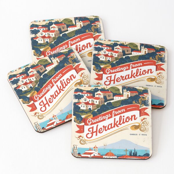 Item preview, Heraklion Crete Greece Postcard Vintage Retro Travel Vintage designed and sold by TravelPostcardGems.