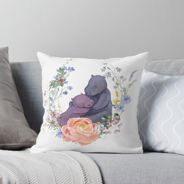 Item preview, baby hippo cute funny wildflower gift mom dad ,moo deng  designed and sold by PROTONEDL.