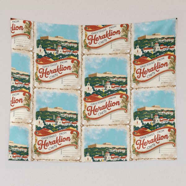 Item preview, Heraklion Crete Greece Postcard Vintage Retro Travel Vintage designed and sold by TravelPostcardGems.