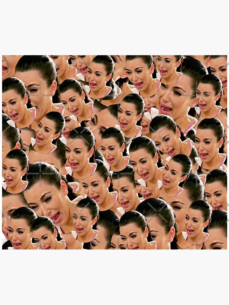 "Crying Kim Kardashian" Throw Blanket for Sale by ValentinaHramov