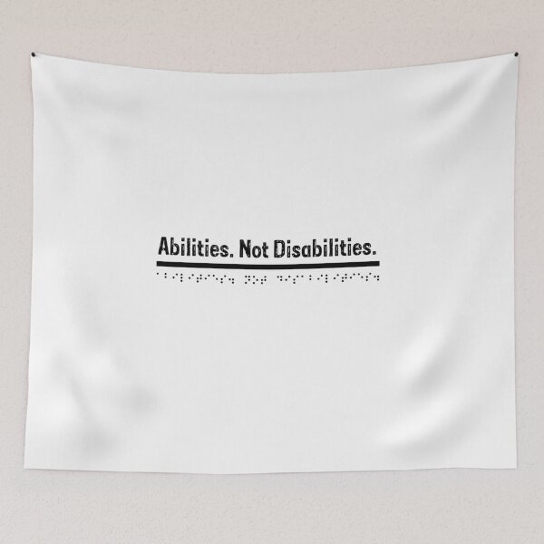 Item preview, Abilities not Disabilities - Black  designed and sold by Bad Zombie .